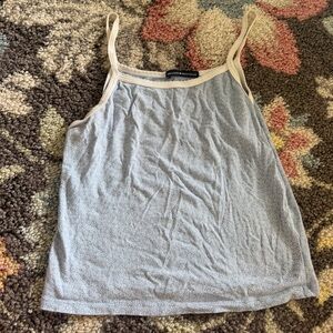 Brandy Melville Light Blue Camisole with White Trim
